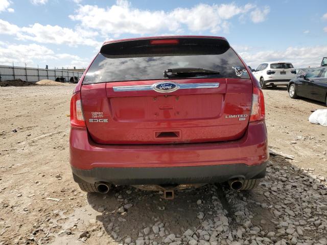 2FMDK4KC2DBB74453 - 2013 FORD EDGE LIMITED RED photo 6