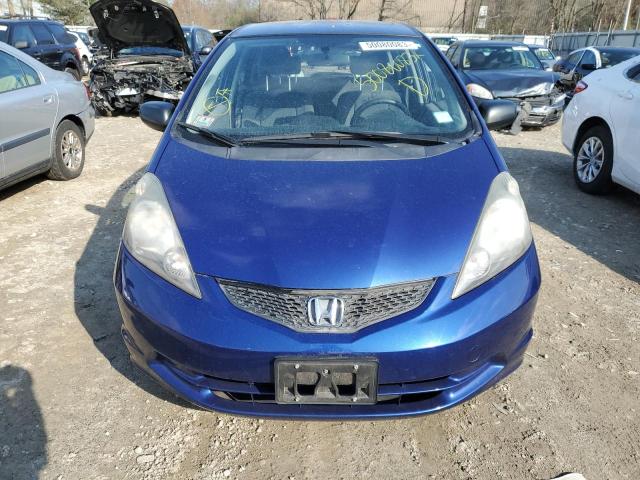 JHMGE88299S034488 - 2009 HONDA FIT BLUE photo 5