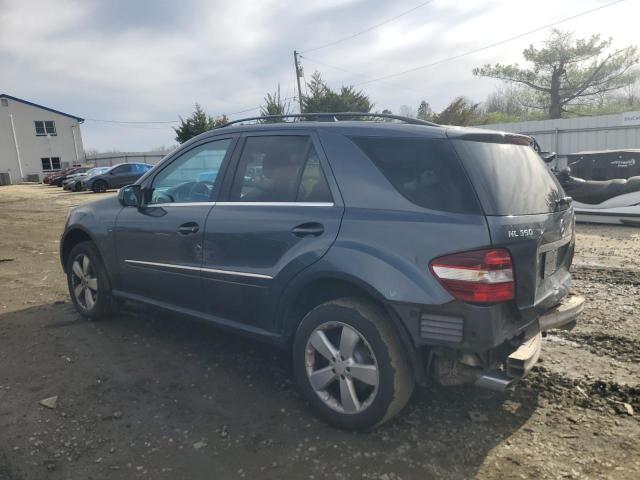 4JGBB8GB5AA549449 - 2010 MERCEDES-BENZ ML 350 4MATIC BLUE photo 2