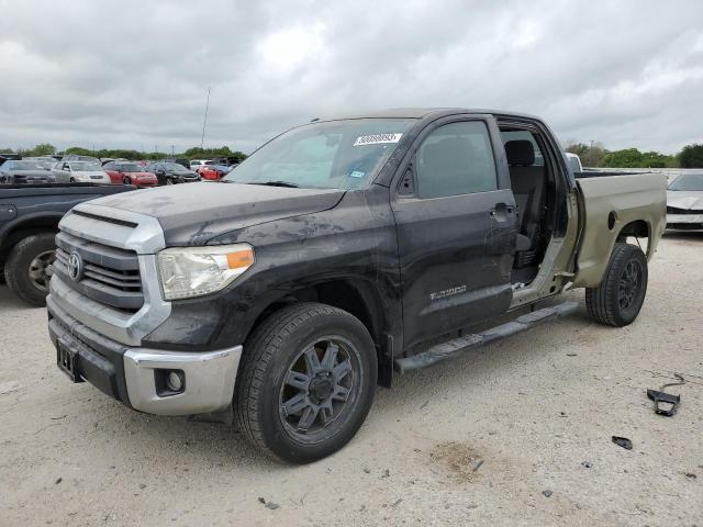 5TFRM5F18EX069459 - 2014 TOYOTA TUNDRA DOUBLE CAB SR/SR5 BLACK photo 1