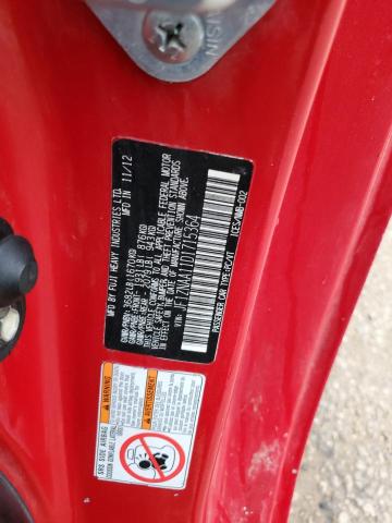JF1ZNAA11D1715364 - 2013 TOYOTA SCION FR-S RED photo 12