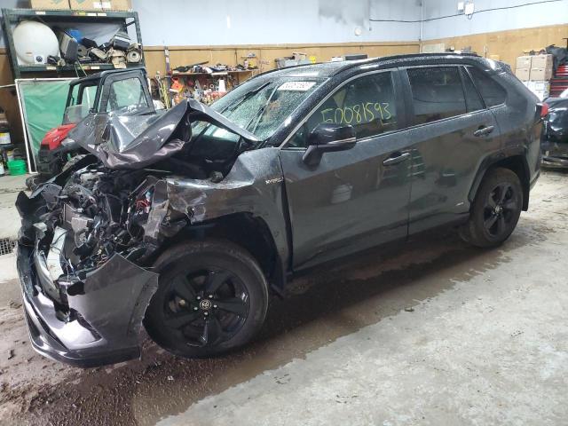 2T3E6RFV6MW023411 - 2021 TOYOTA RAV4 XSE GRAY photo 1