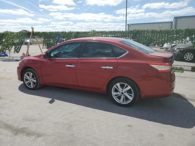 3N1AB7AP9EL676639 - 2014 NISSAN SENTRA S RED photo 2