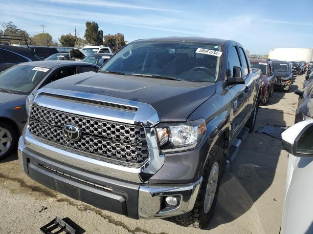 5TFUY5F19MX970188 - 2021 TOYOTA TUNDRA DOUBLE CAB SR/SR5 GRAY photo 1