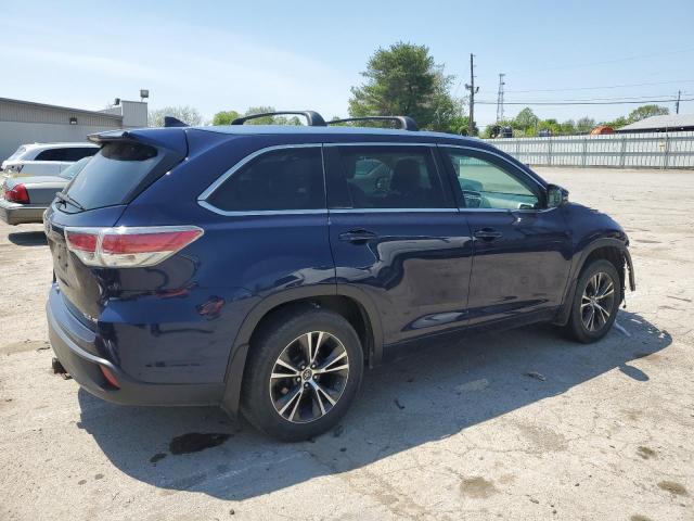 5TDJKRFH4GS329081 - 2016 TOYOTA HIGHLANDER XLE Mavi foto 3