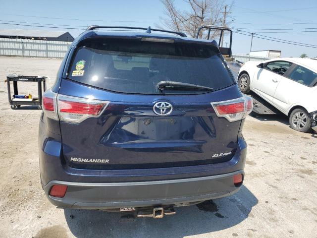 5TDJKRFH4GS329081 - 2016 TOYOTA HIGHLANDER XLE Mavi foto 6