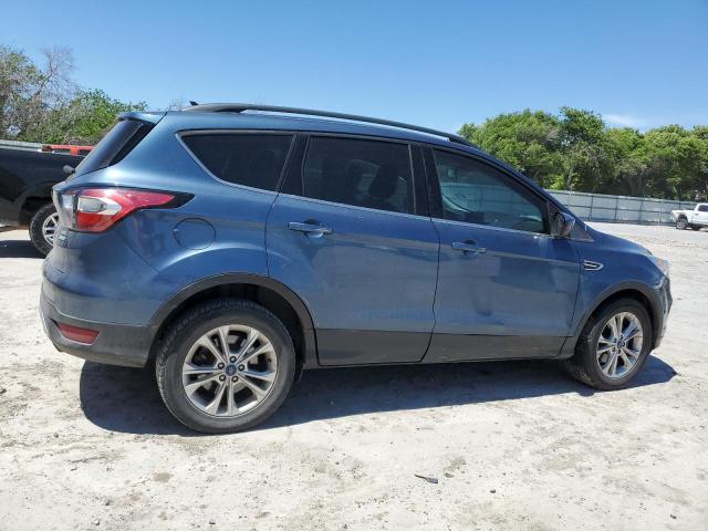 1FMCU0HD2JUA09376 - 2018 FORD ESCAPE SEL BLUE photo 3