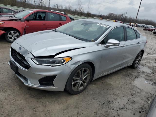 3FA6P0CD0KR238301 - 2019 FORD FUSION SEL SILVER photo 1