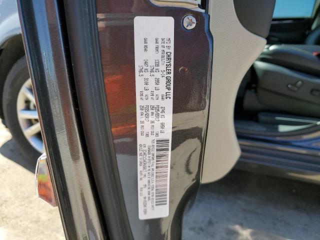 2C4RC1CG4ER426817 - 2014 CHRYSLER TOWN & COU TOURING L GRAY photo 12