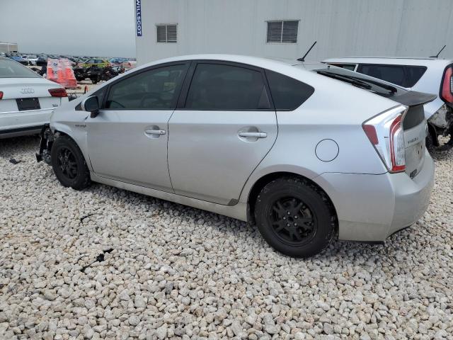 JTDKN3DU2D5641152 - 2013 TOYOTA PRIUS SILVER photo 2