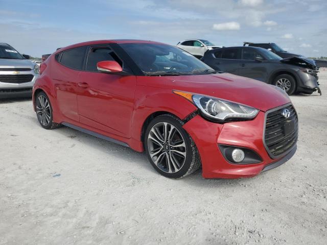 KMHTC6AE7GU250089 - 2016 HYUNDAI VELOSTER TURBO RED photo 4