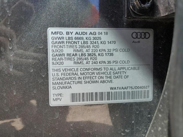 WA1VAAF75JD040527 - 2018 AUDI Q7 PRESTIGE 石墨色 照片 13