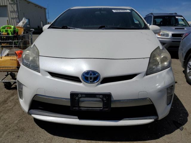 JTDKN3DP8D3037501 - 2013 TOYOTA PRIUS PLUG WHITE photo 5