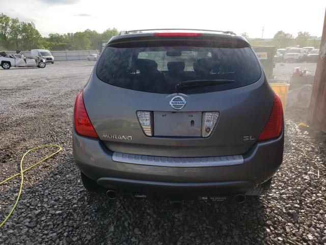 JN8AZ08T67W511930 - 2007 NISSAN MURANO SL GRAY photo 6