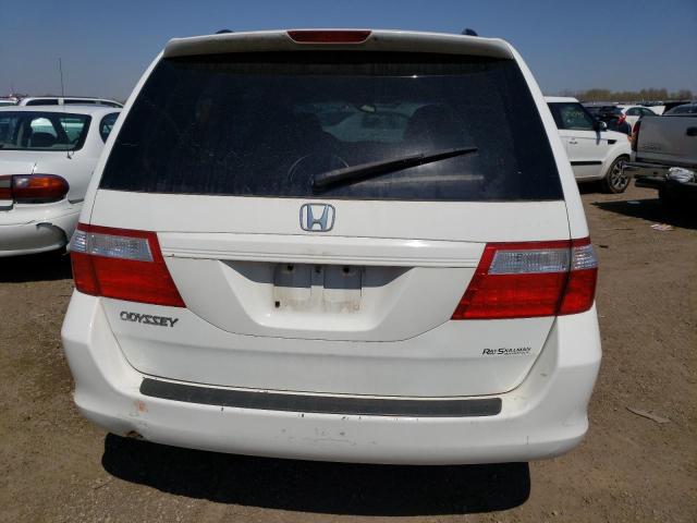 5FNRL38686B424173 - 2006 HONDA ODYSSEY EXL WHITE photo 6