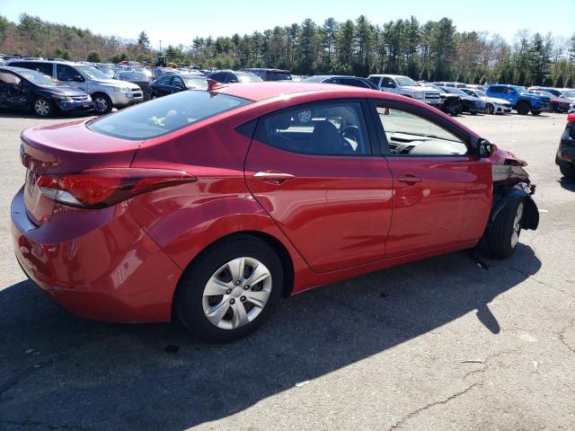 KMHDH4AE7GU515359 - 2016 HYUNDAI ELANTRA SE RED photo 3