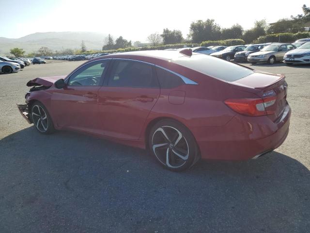 1HGCV1F30KA127142 - 2019 HONDA ACCORD SPORT RED photo 2