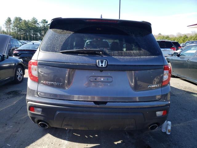 5FNYF8H53MB003191 - 2021 HONDA PASSPORT EXL GRAY photo 6