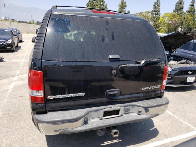 3GNEC16T74G341781 - 2004 CHEVROLET SUBURBAN C1500 BLACK photo 6