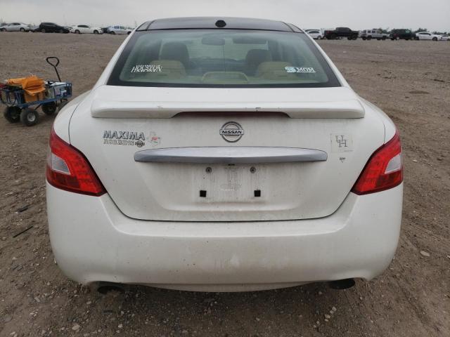 1N4AA51E49C816624 - 2009 NISSAN MAXIMA S WHITE photo 6