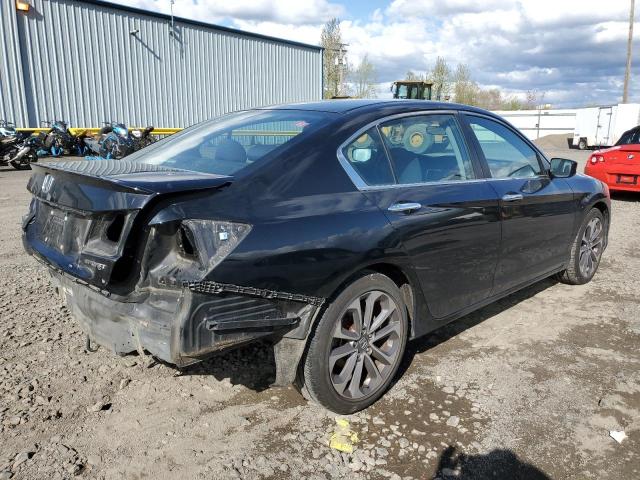 1HGCR2F54EA004637 - 2014 HONDA ACCORD SPORT BLACK photo 3