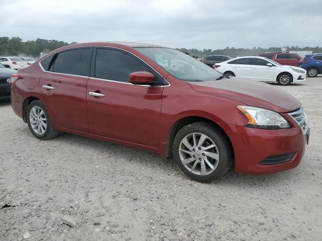 3N1AB7AP8FY382640 - 2015 NISSAN SENTRA S RED photo 4