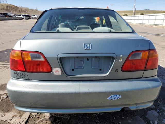 2HGEJ6613YH544006 - 2000 HONDA CIVIC BASE BLUE photo 6