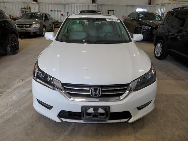 1HGCR2F8XDA091355 - 2013 HONDA ACCORD EXL WHITE photo 5