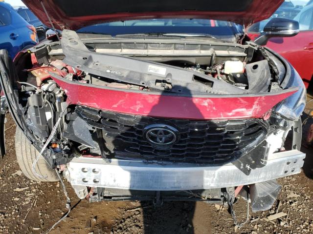 5TDJZRBH7MS057736 - 2021 TOYOTA HIGHLANDER XSE BURGUNDY photo 12