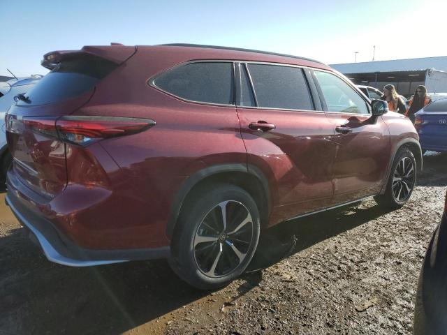 5TDJZRBH7MS057736 - 2021 TOYOTA HIGHLANDER XSE BURGUNDY photo 3