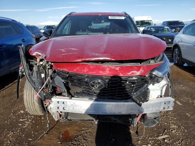 5TDJZRBH7MS057736 - 2021 TOYOTA HIGHLANDER XSE BURGUNDY photo 5