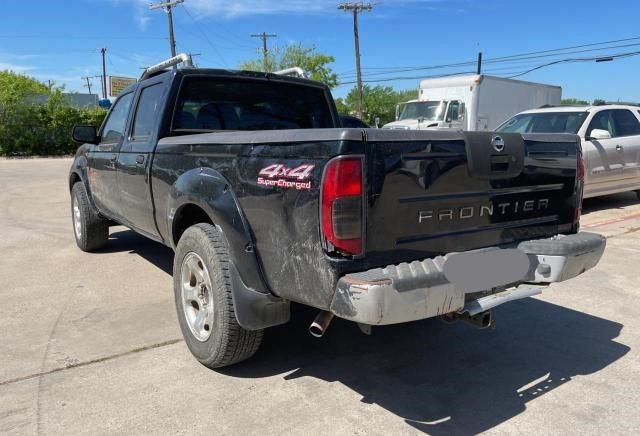 1N6MD29YX2C349997 - 2002 NISSAN FRONTIER CREW CAB SC BLACK photo 3