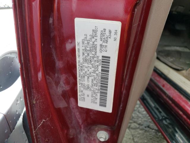 5TBBT44182S273318 - 2002 TOYOTA TUNDRA ACCESS CAB 勃艮第红 照片 12
