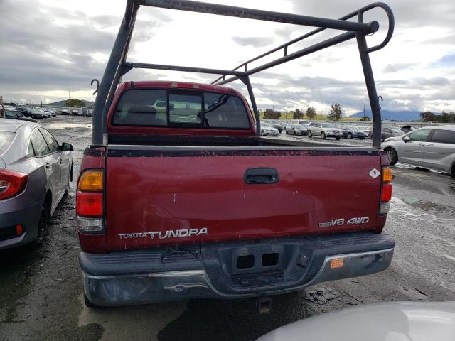 5TBBT44182S273318 - 2002 TOYOTA TUNDRA ACCESS CAB BURGUNDY photo 6