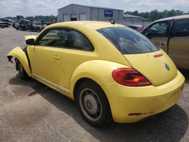 3VWJP7ATXCM641558 - 2012 VOLKSWAGEN BEETLE YELLOW photo 2