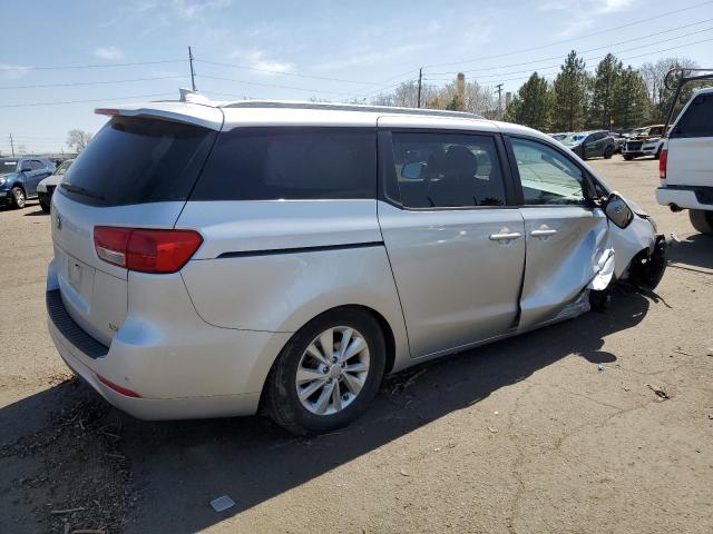 KNDMB5C17G6118888 - 2016 KIA SEDONA LX SILVER photo 3