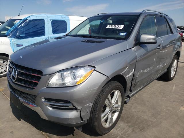 4JGDA5HBXEA417432 - 2014 MERCEDES-BENZ ML 350 4MATIC GRAY photo 1