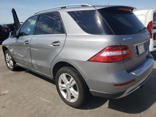 4JGDA5HBXEA417432 - 2014 MERCEDES-BENZ ML 350 4MATIC GRAY photo 2