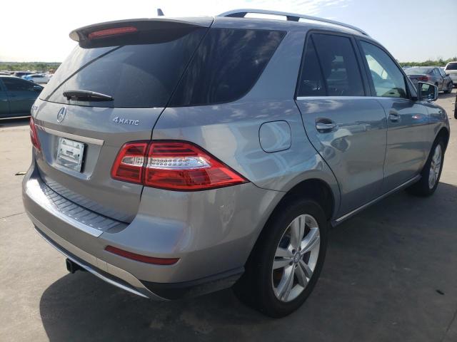 4JGDA5HBXEA417432 - 2014 MERCEDES-BENZ ML 350 4MATIC GRAY photo 3
