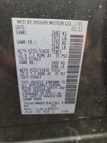 5N1AR2MM0DC682624 - 2013 NISSAN PATHFINDER S GRAY photo 14