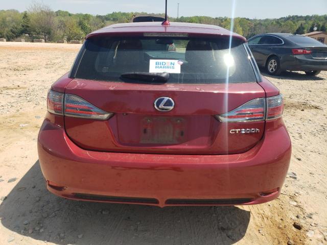 JTHKD5BH2D2154537 - 2013 LEXUS CT 200 RED photo 6