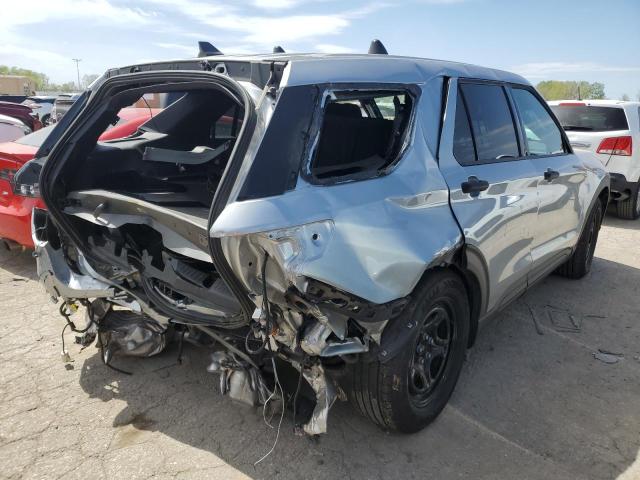 1FM5K8AW5PNA03695 - 2023 FORD EXPLORER POLICE INTERCEPTOR 银色 照片 3