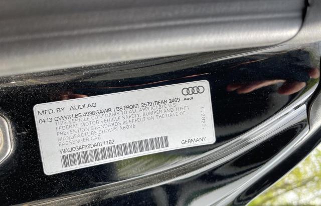 WAUCGAFR9DA071182 - 2013 AUDI S5 PREMIUM PLUS 黑色 照片 10