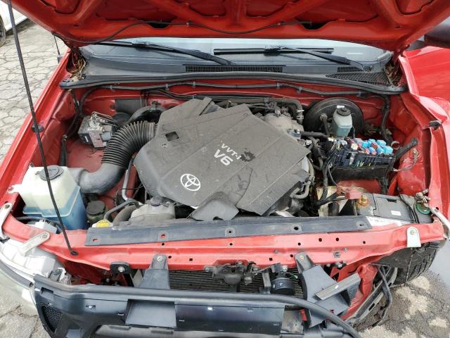 5TEUU42N27Z453732 - 2007 TOYOTA TACOMA ACCESS CAB წითელი ფოტო 11