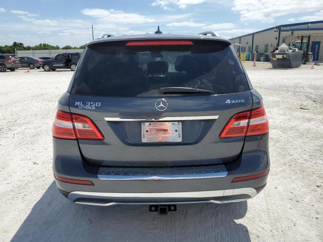 4JGDA5HB4CA064599 - 2012 MERCEDES-BENZ ML 350 4MATIC GRAY photo 6