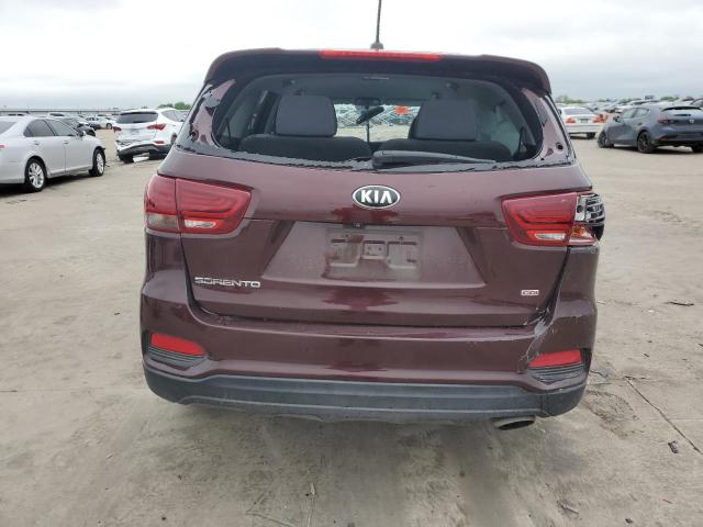 5XYPG4A37LG643485 - 2020 KIA SORENTO L BURGUNDY photo 6