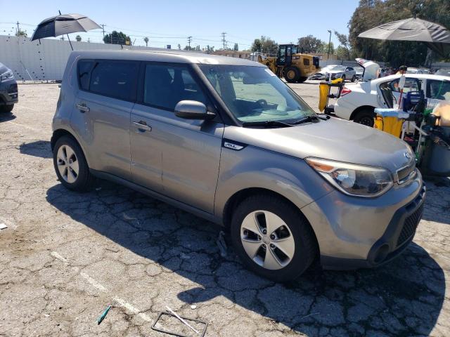 KNDJN2A21F7146389 - 2015 KIA SOUL GRAY photo 4