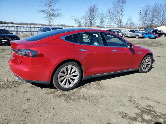 5YJSA1E25GF131801 - 2016 TESLA MODEL S RED photo 3