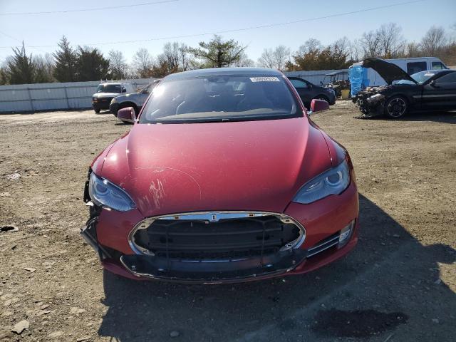 5YJSA1E25GF131801 - 2016 TESLA MODEL S RED photo 5