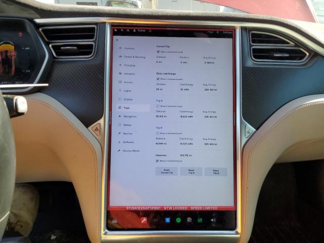 5YJSA1E25GF131801 - 2016 TESLA MODEL S RED photo 9